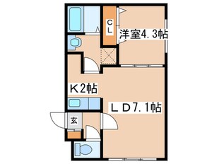 ル－エ北円山の物件間取画像